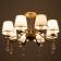 Sapphira chandelier 8he14 40t champagne gold 72x72x40 cm