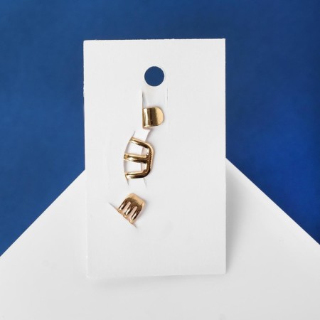 Earrings "Kaffa" set of 3 pcs., Classic, color gold-4