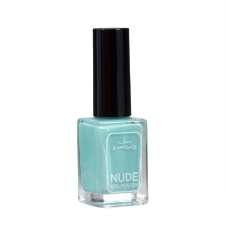Nail polish with Nude Collection gel effect, tone 371, mint-turquoise, 12 ml-1