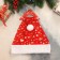 New Year's cap "Christmas trees and stars" 29x40 cm, red