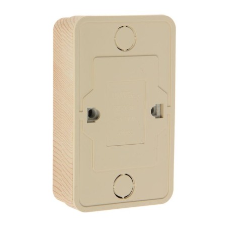 UNIVERSAL Olympus socket, 16 A, double, external, without salary, pine color-1