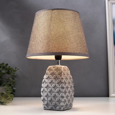 Table lamp 16445/1GR E14 40W gray 22x22x34 cm Risalux-1