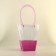 Bag for flowers is transparent, moisture -resistant, lilac, 26x24x12 cm