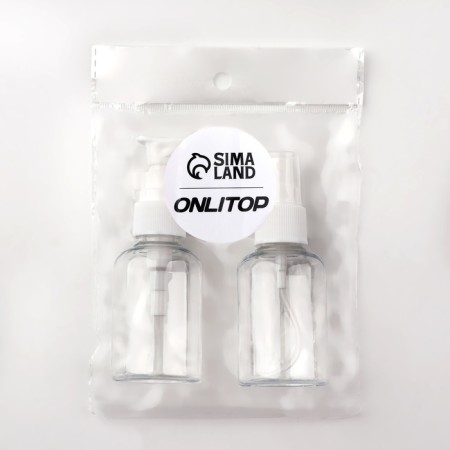 Storage set, 2 items, 50 ml, white/transparent color-2