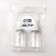 Storage set, 2 items, 50 ml, white/transparent color