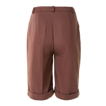 Shorts Women Bermuda Minaku: Enjoy, Chocolate Color, Rr. 46-8