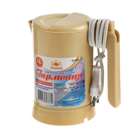 Electric kettle SHAMS SH-002 Harmony, 0.5 L, plastic, 800 W, beige-1