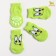 Nosks non -slip "smile", size L (3.5/5 * 9 cm), set 4 pcs, green