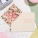 Postcard "Happy anniversary! 50" embossing, congregre, pink flowers, 12.5x19.4 cm