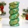 Figure "Twisted" Green with gilding, 10x5cm