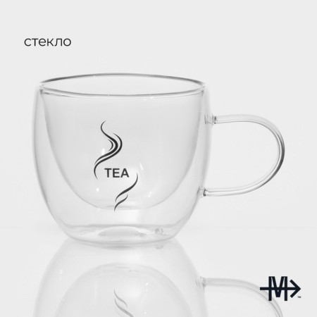 Glass mug with double walls Magistro "Duo. TeA ", 200 ml, 12.5 × 9 × 7.5 cm-1