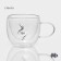 Glass mug with double walls Magistro "Duo. TeA ", 200 ml, 12.5 × 9 × 7.5 cm
