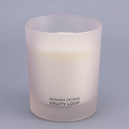 Aromatic candle in a glass "Fruity loop", strawberries, peach, vanilla, 200 g-3