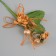 Decorative bouquet "rose" with brilliance, 5x9 cm, beige