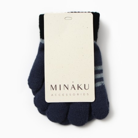 Children's gloves minku, dark gray color, 15 cm-3