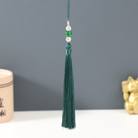 Textile suspension, metal "Butterfly" dark green 1x1.2x16.5 cm-1