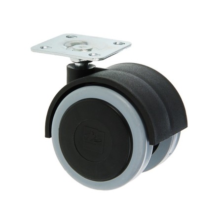 Furniture wheel OK 1 m/x (OKP50M/x), D = 50 mm, black