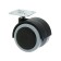 Furniture wheel OK 1 m/x (OKP50M/x), D = 50 mm, black