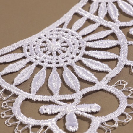 Collar sewing, guipyur, 23 × 7.5 cm, white color-4