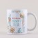 New Year's ceramic mug "Snow New Year", 320 ml, white color