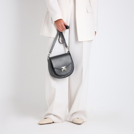 Women's bag on the fastener "Medvedkovo", the color is gray-1