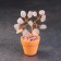 Souvenir in a pot "Tree of love. Pink quartz", natural stone, 9 x 3.5 cm