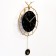 Wall clock, series: pendulum, "deer", smooth move, 30 x 54 cm