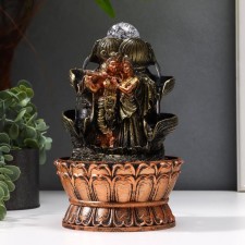 The desktop fountain from the network, the backlight 