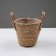 Kashpo wicker "safari" with handles, 17.5x17.5x16 cm, natural