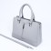 Lightning tout bag, outer pocket, long belt, gray color