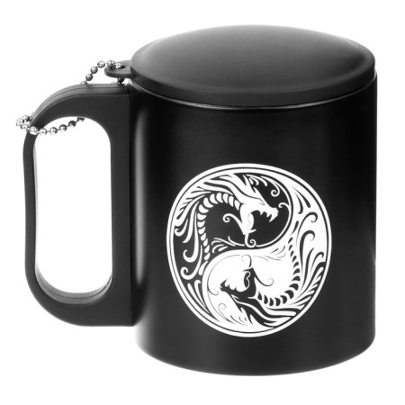 Thermal circle, 180 ml, tourism "Yin-Yang. Dragons", retains heat 2 hours