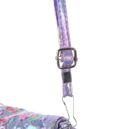 Children's bag on the valve, 6x12x16 cm, adjustable belt, purple mix-6