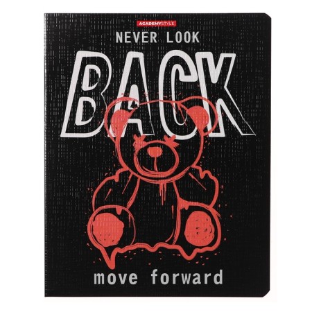 Notebook of 48 sheets in the cage "Bears", cover shaking cardboard, VD-smelships, text, block 60 g/m2, mix-6