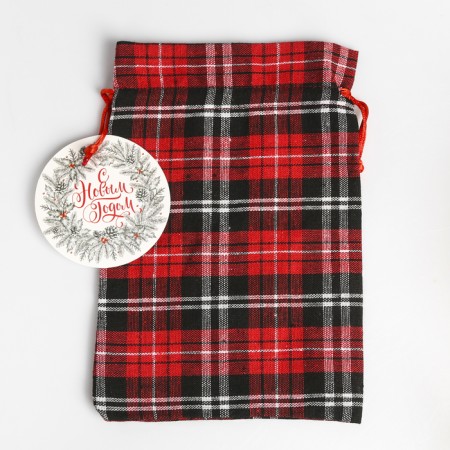 Gift bag “Happy New Year”, 16 x 23 cm +/- 1.5 cm, new year-1