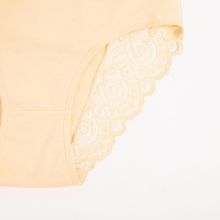 Panties female slips, beige color, rr 46-48-1