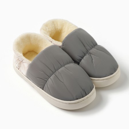 Male slippers, size 42-43, gray color