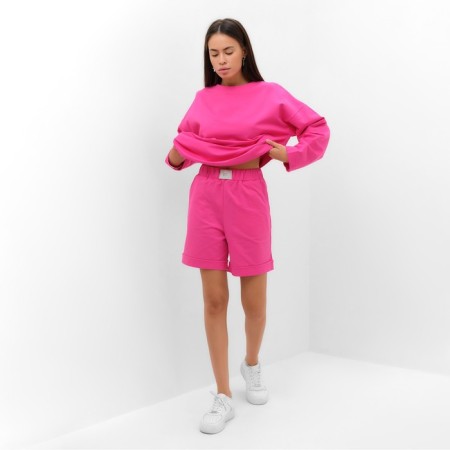 Women's costume (sweatshirt and shorts) Mist, p. 48-50, pink-1