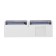 The outlet is double, 16 A, overhead, with salary, IP44, street, white