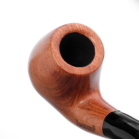 Knukeing pipe for tobacco "Commander premium", classic, red tree, length 13 cm, d-1.8-1