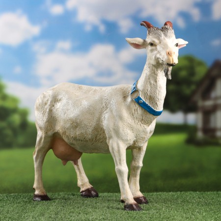 Garden figure "Goat with horns" 38x42cm