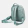 A backpack with a zipper, 4 outer pockets, green color