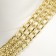 Collar - half -storage three -row, 40 cm, wire thickness 2 mm, golden
