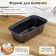 The form for baking the share "Jacqueline. Bread ", 700 ml, 20 × 11 × 6 cm, anti -stick coating, black color