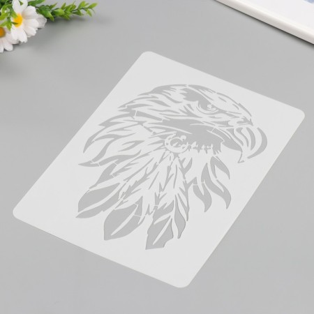 Plastic stencil "Eagle" 21x29.7 cm-1