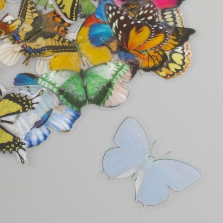 Stickers for creativity PLC PVC "Flower butterflies" set 60 pcs 10x14 cm-3