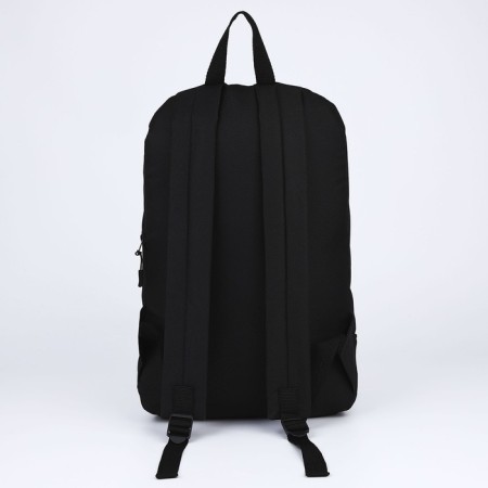 Backpack school textile SPECILA, 46x30x10 cm, vertical pocket, black color-4