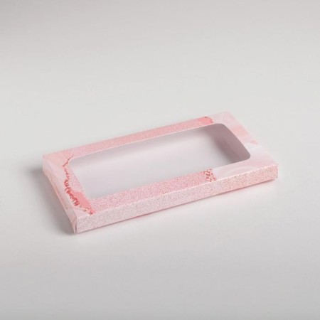 Chocolate box, confectionery packaging, “March 8”, with a window, 17.3 x 8.8 x 1.5 cm-2