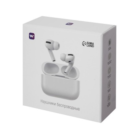 Wireless headphones Windigo Pro, TWS, Bluetooth 5.0, 40/500 mAh, sensor, glossy, white-19