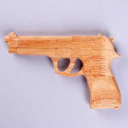 Children's wooden weapon "Pistol" 16.5 × 11 × 2 cm