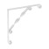 Bracket, Light, 200x200, metal, white, 1 pc.